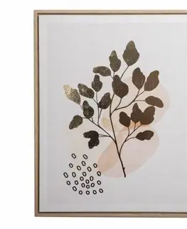 Obrazy Obraz na plátne v ráme Dalia - zlatotlač, 40 x 50 x 2,5 cm