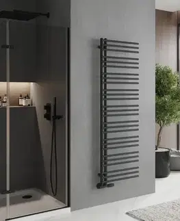 Radiátory do kúpeľne MEXEN - Neptún vykurovací rebrík/radiátor 1600 x 500 mm, 662 W, antracit W101-1600-500-00-66