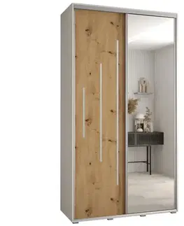 Šatníkové skrine Skriňa 45 Canaris 13 130 biela/artisan/silver