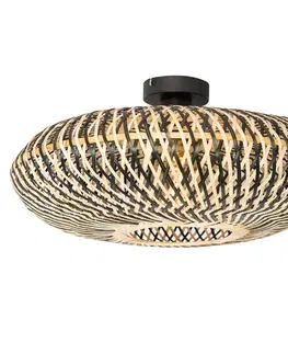 Stropné osvetlenie Orientálne stropné svietidlo čierny bambus 50 cm - Ostrava