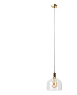 Svietidlá  Luster na lanku VIVE 1xE27/15W/230V zlatý LM-1.306