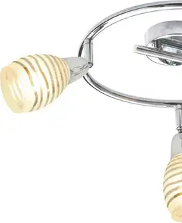 Stropná svetla Stropná lampa Jubilat špirálová e14 LED chróm
