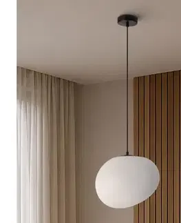 Svietidlá BRILAGI - Závesný luster na lanku PEBBLES 1xE27/40W/230V pr. 30 cm čierna ALA-56887
