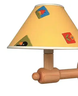 Nástenné svetlá Nástenná lampa 1X40W E14 drevená BAMBI