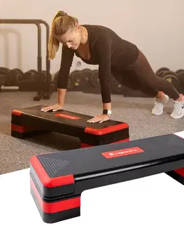 Step mostíky Aerobic step inSPORTline AS250 čierno-červená