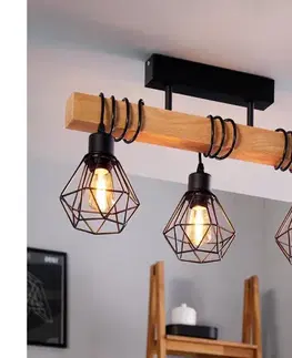 Svietidlá Eglo 44074 - Prisadený luster TOWNSHEND 3xE27/60W/230V 44074