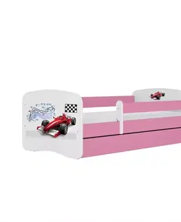 Postele pre dievčatá Detská Posteľ. Babydreams+Sz+M ružová 70x140 Formula