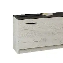 Botníky REMO II skrinka na topánky, craft biely / grafit