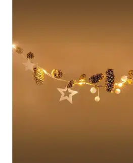 Svietidlá  - LED Vianočná reťaz 10xLED/3xAA 2,5m teplá biela 50003950