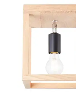 Svietidlá Brilliant - Stropné svietidlo NEREA 1xE27/15W/230V dub 99436/35