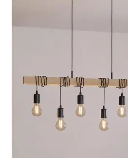 Svietidlá Eglo 43513 - Závesný luster na lanku TOWNSHEND 6xE27/60W/230V 43513