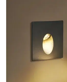Záhradné lampy BRILAGI - LED vonkajšie zapustené svietidlo STAIRDOT LED/2W/230V čierne IP65 hranaté BRI304