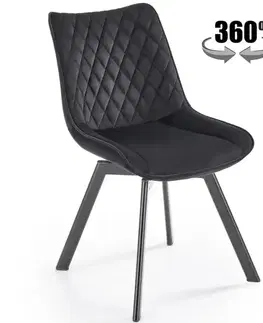 Kuchynské stoličky Stolička K520 čierna