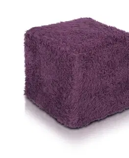 Sedacie vaky a kocky Sedací vak Taburetka Exclusive TiaHome - fialová