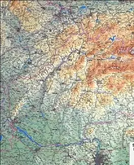 Slovensko a Česká republika Slovensko reliéfne 1:450T SHOCart