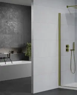 Vane MEXEN/S - Pretoria obdĺžnikový sprchovací kút 90x70, transparent, zlatý + vanička 852-090-070-50-00-4010