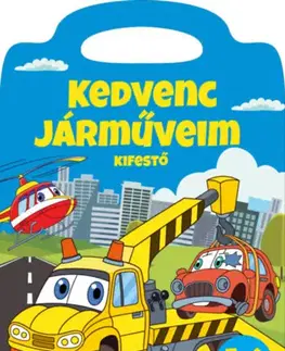 Pre deti a mládež - ostatné Kedvenc járműveim kifestő - 5-6 éveseknek