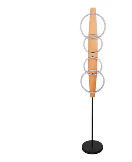 Lampy  LED stojacia lampa MELISA LED/25W/230V borovica 334299