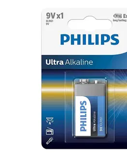 Batérie primárne Batéria Philips Ultra Alkaline 9V 600mAh 1ks