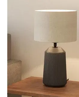 Lampy Eglo 900824 - Stolná lampa CAPALBIO 1xE27/40W/230V šedá 900824