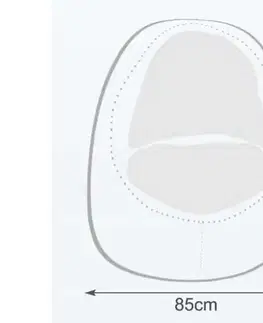 Sedacie vaky a kocky Sedací vak hruška Star polyester TiaHome - tyrkysová