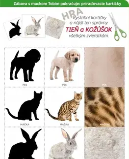 Nalepovačky, vystrihovačky, skladačky Tieň a kožúšok - Petra Kabátová