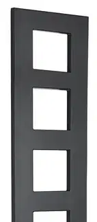 Radiátory do kúpeľne SAPHO - BLOCK vykurovacie teleso 280x1330 čierna matná IR181