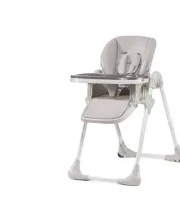 Jedálenská stolička KINDERKRAFT - Detská jedálenská stolička YUMMY šedá KKKYUMMGRY0000