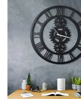 Predlžovacie káble  Nástenné hodiny pr. 70 cm 1xAA čierna 805BSG1107