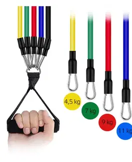 Ostatné fitness náradie Nastaviteľný gumový expander inSPORTline Morpo Tubes