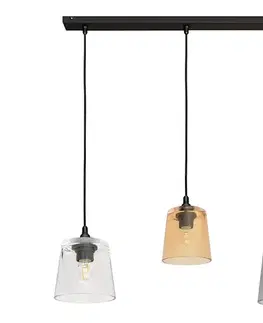 Svietidlá  Luster na lanku LUCEA 3xE27/15W/230V W-L 8010/3 BK+MIX