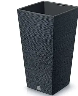 Kvetináče a truhlíky NABBI DFSH265 plastový kvetináč 26,5 cm antracit