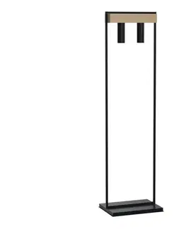 Lampy  Stojacia lampa WEST 2xGU10/25W/230V čierna MLP5516
