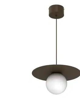 Svietidlá  Luster na lanku FLAT 1xE27/15W/230V hnedý 9567