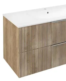 Kúpeľňový nábytok SAPHO - CIRASA STRIP umývadlová skrinka 99,8x52x46cm, dub alabama CR100-2322