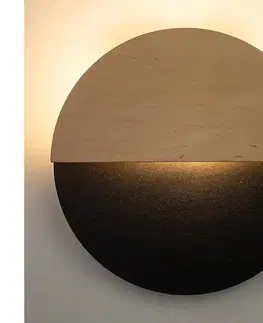 Svietidlá  LED Nástenné svietidlo LUNA LED/7W/230V pr. 26 cm čierna/béžová 40861