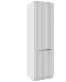 Kuchynské skrinky Kuchynská Skrinka Tuluza 60DK-210 2F biely mat lamel
