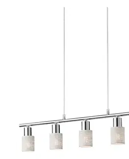Svietidlá Redo 04-509 - Luster na lanku VERTIGO 5xE14/28W/230V lesklý chróm/biela 04-509