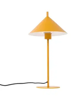 Stolné lampy Dizajnová stolná lampa žltá - Triangolo