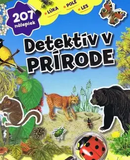 Nalepovačky, vystrihovačky, skladačky Detektív v prírode - 207 nálepiek