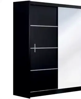 Šatníkové skrine Skriňa Vista 150 cm zrkadlo