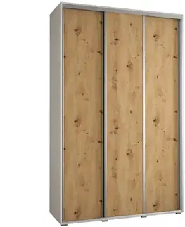 Šatníkové skrine Skriňa 45 Canaris 1 170 biela/artisan/silver