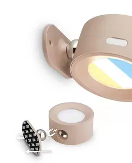 Svietidlá Briloner 3896011 - LED stmievateľné nabíjateľné nástenné svietidlo LED/1,6W/5V 1500 mAh béžová 3896011
