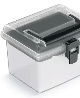 Úložné boxy NABBI NUF1HT plastový úložný box priehľadná / čierna