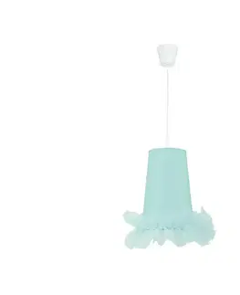Svietidlá  - Detský luster na lanku BALLET 1xE27/40W/230V pr. 21 cm modrá 7224