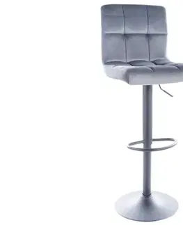 Barové stoličky Barová stolička C105 VELVET Signal