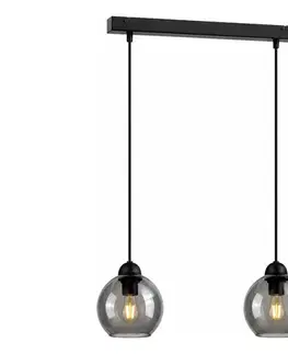 Svietidlá Keter Lighting Luster na lanku UNO 2xE27/60W/230V čierna 1318/22