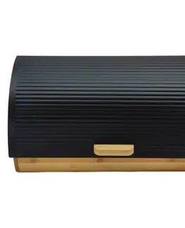 Dekorácie a bytové doplnky Chlebník black FTC179L-C2 38,5x28x18,5 cm