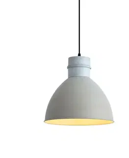 Závesné svietidlá Sada 2 rustikálnych závesných svietidiel sivá - Dory