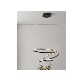 Svietidlá Endon 97632 - LED závesné svietidlo na lane DUNE LED/47,5W/230V 3000K čierne 97632